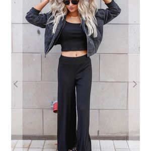 Black palazzo pants
